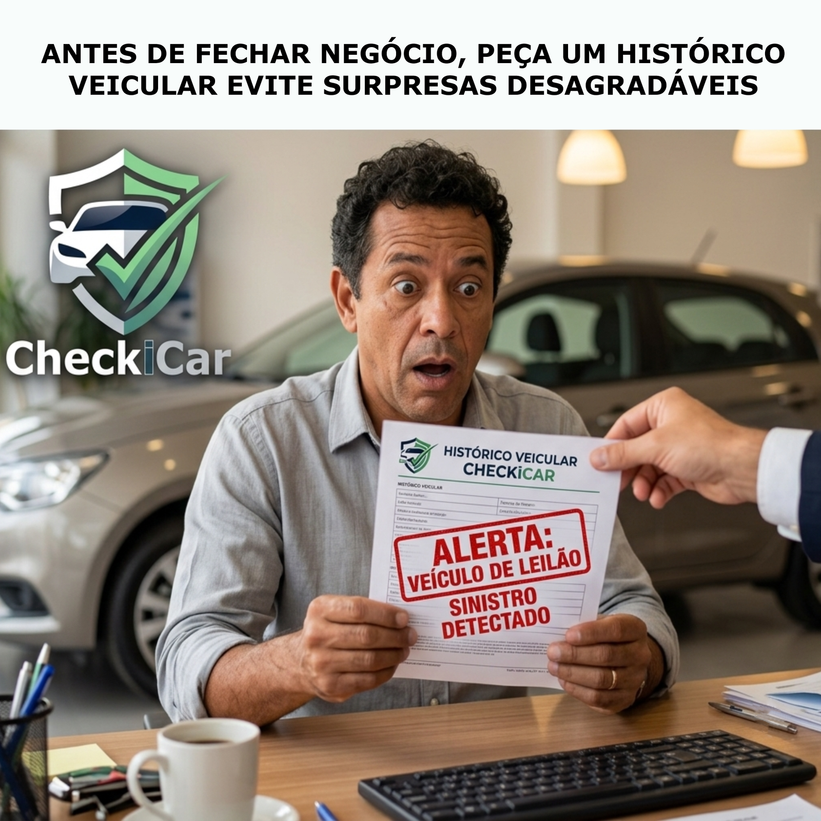 Imagem de leilão no app Checkicar